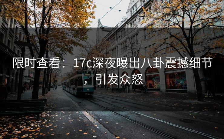 限时查看：17c深夜曝出八卦震撼细节，引发众怒